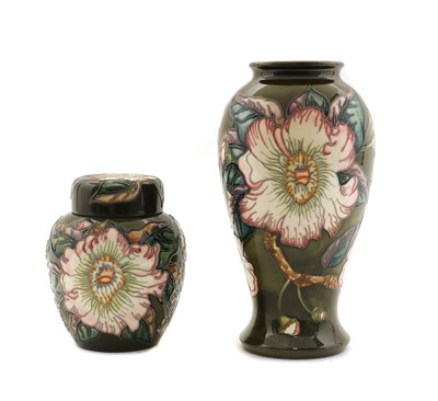 Lot 142 - Two Moorcroft Gustavia Augusta pattern items