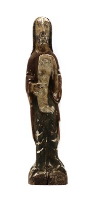 Lot 278 - A carved figurine of Saint Elijah