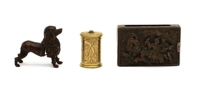 Lot 72 - A gilt Victorian vesta