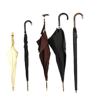 Lot 159 - A collection of five Foxes & Co vintage umbrellas