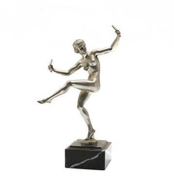 Lot 173 - An Art deco metal figure of a dancer