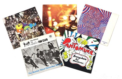 Lot 550 - A collection of five The Beatles Fan club flexi disc records