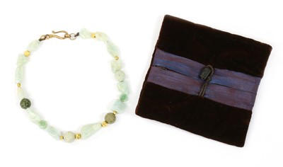 Lot 149 - A gold and silver bead necklace, by Sandra D'Auriol