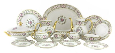 Lot 164 - A Haviland Limoges 'Louveciennes' part dinner service