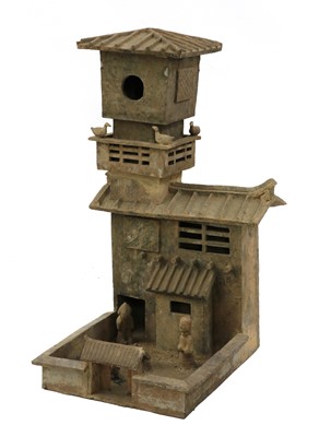 Lot 1 - A Chinese earthenware model