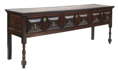 Lot 211 - A James II oak dresser