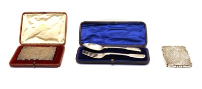 Lot 10 - A Victorian silver card case