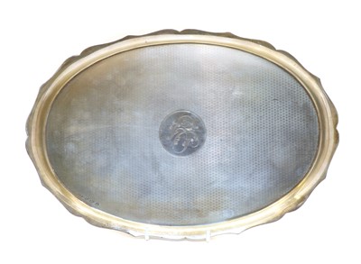 Lot 6 - A silver tea tray