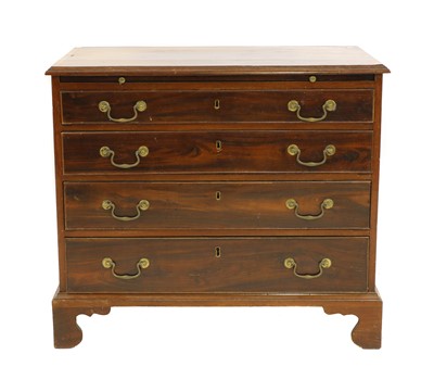 Lot 388 - A George III mahogany batchelor's chest