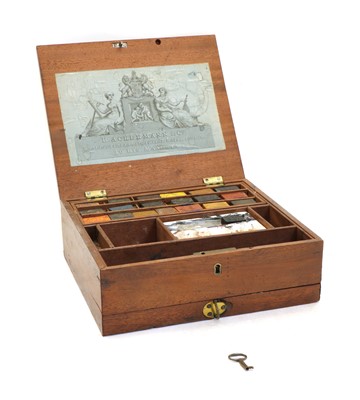 Lot 171 - A 19th century artist's mahogany paint box