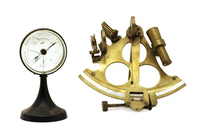 Lot 83 - A brass sextant