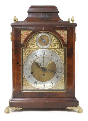 Lot 168 - A George III mahogany musical bracket clock