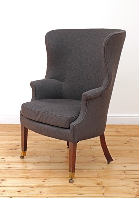 Lot 656 - A George III barrel back armchair