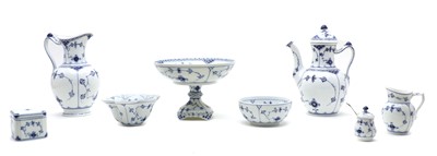 Lot 93 - A collection of Royal Copenhagen 'Blue Fluted Full Lace' pattern porcelain