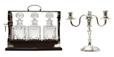 Lot 6 - A modern three bottle tantalus