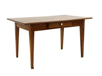 Lot 498 - A French chestnut kitchen table