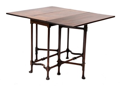 Lot 431 - A mahogany drop-leaf spider leg table