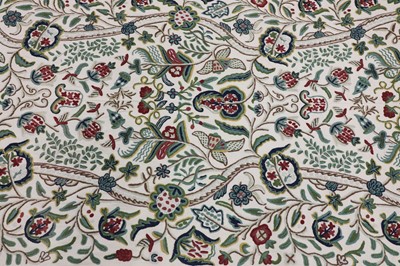 Lot 531 - A length of crewelwork fabric