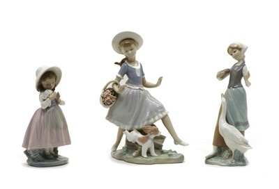 Lot 147 - Three china figures