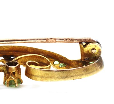 Lot 168 - A Russian Art Nouveau brooch