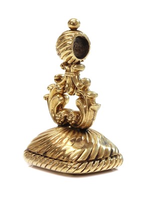 Lot 50 - A gold mounted citrine seal, c.1820