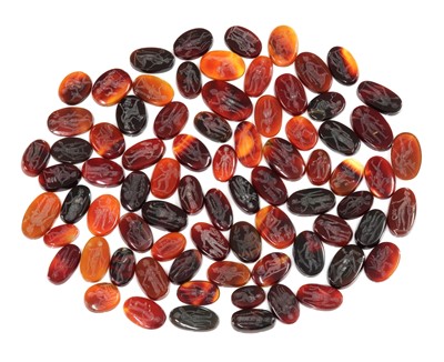 Lot 220 - A large quantity of oval carved cornelian intaglios