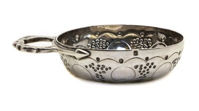 Lot 22 - A silver taste du vin