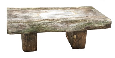 Lot 527 - A rustic tree slice coffee table