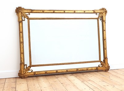 Lot 488 - A giltwood mirror