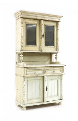 Lot 490 - A French shabby chic white painted dresser