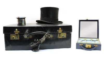 Lot 132 - A Mappin and Webb leather cased dressing case