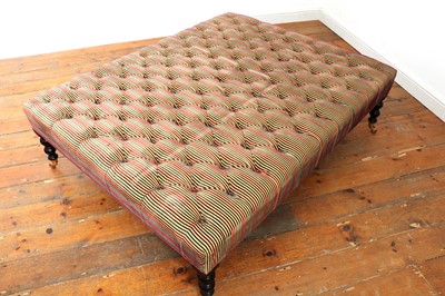 Lot 487 - A large rectangular footstool