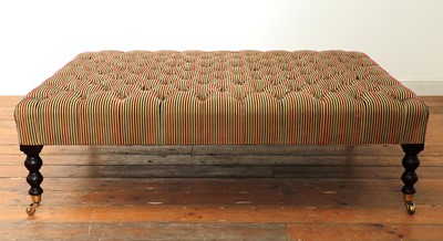 Lot 487 - A large rectangular footstool
