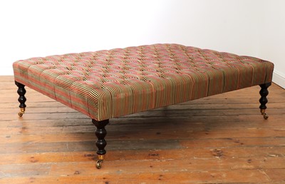 Lot 487 - A large rectangular footstool