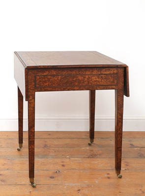 Lot 692 - A George III burr yew Pembroke table