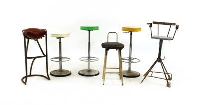 Lot 421 - Six various bar stools