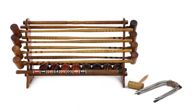 Lot 780 - A Jaques eight-mallet croquet set