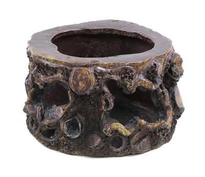 Lot 790 - A salt-glazed stoneware strawberry planter