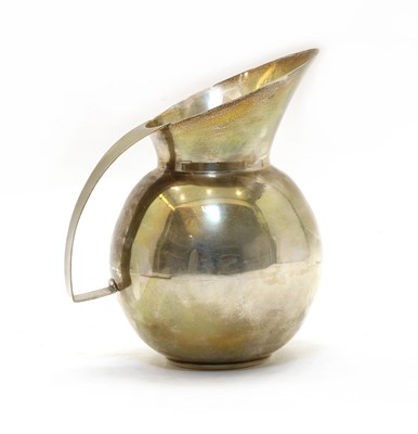 Lot 38 - A Continental silver water pitcher