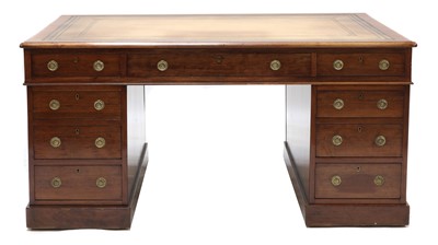 Lot 199 - A late Regency mahogany partners' desk