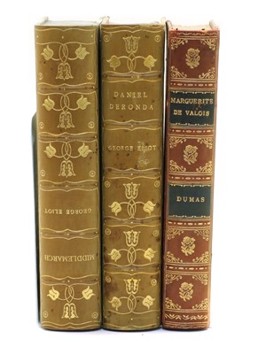 Lot 309 - Bindings - 23 half leather bound books
