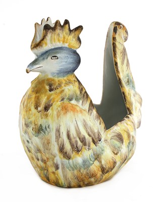 Lot 34 - An Émile Gallé faience 'Gockel' bowl