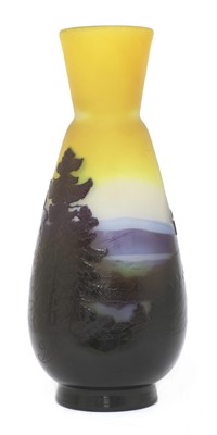 Lot 3 - An Émile Gallé cameo glass vase