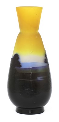 Lot 3 - An Émile Gallé cameo glass vase