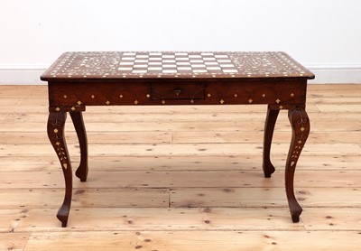 Lot 90 - An Indian low games table