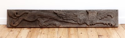Lot 538 - A pair of rectangular oak panels