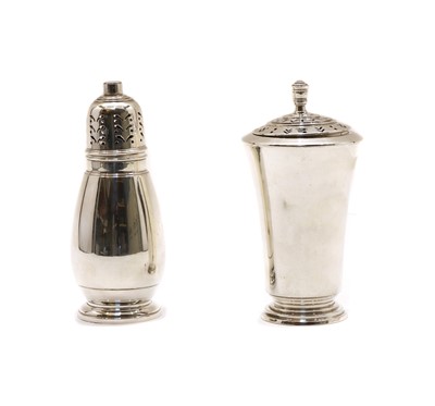 Lot 4 - An unusual Art Deco silver caster
