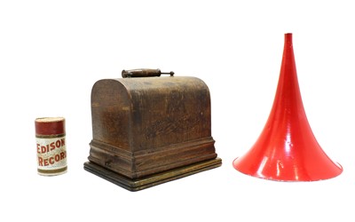 Lot 157 - An Edison Gem Cylinder Phonograph and cover