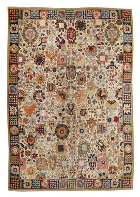 Lot 457 - A European wool hook rug