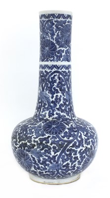 Lot 75 - A Chinese porcelain bottle vase
